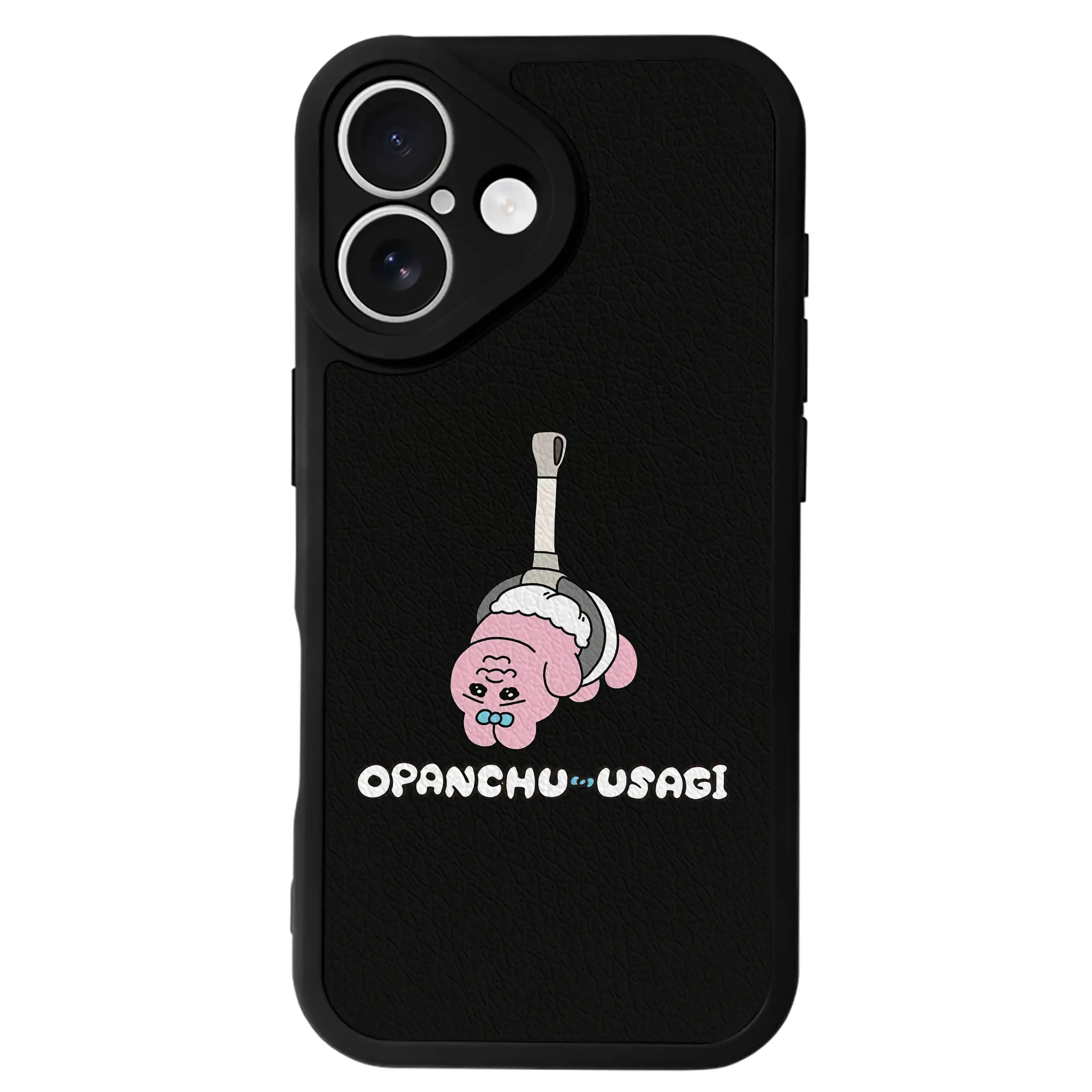 おぱんちゅうさぎ グッズ おぱんちゅうさぎ - IPhone 16シリーズ対応 ・ シリコンスマホケース ・ レザー調 ・ 高精度フィット ・ 耐衝撃 ・ ワイヤレス充電対応 ・ 精密カット